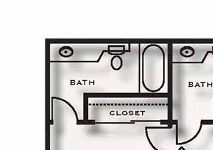 Two bedroom floor plan